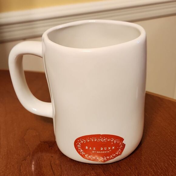 Rae Dunn "Santa's Helper" Mug White w/ Red Lettering - Picture 2 of 6